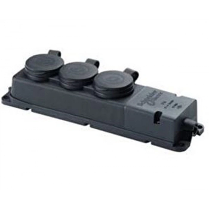 SCHNEİDER 1x16A Üçlü Kauçuk Monofaze Kapaklı Seyyar Grup Priz IP44