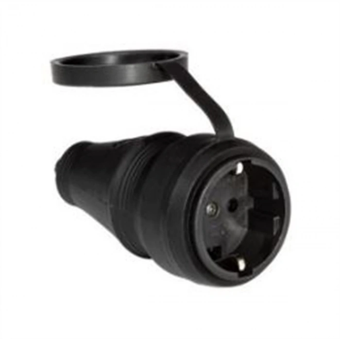 SCHNEİDER 1x16 Kauçuk Seyyar Dişi Kapaklı Uzatma Prizi IP44