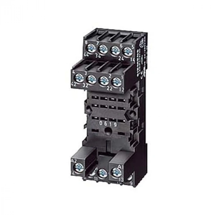 SCHRACK 14 Pinli Ray Tipi Röle Soketi Vidalı Bağlantı 2-4 C/0 PT Role İçin (Raya Montaj Edilebilen)