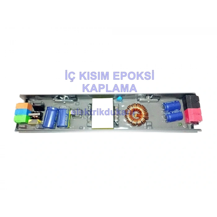 SCHUAR Süper Slim 12v 33.5A Şerit Led Trafosu 400w IP20  (Epox Dolgu Elektronik Devre 12 Volt 33.5 Amper 30mt ye Kadar Kullanım İçin Uygundur)