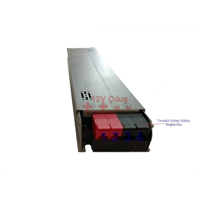 SCHUAR Süper Slim 12v 33.5A Şerit Led Trafosu 400w IP20  (Epox Dolgu Elektronik Devre 12 Volt 33.5 Amper 30mt ye Kadar Kullanım İçin Uygundur)