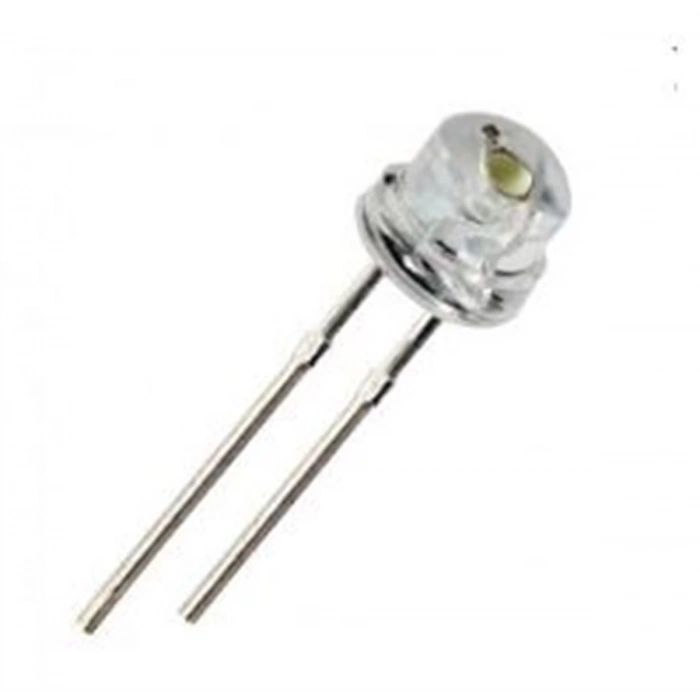 ŞEFFAF KIRMIZI MANTAR LED DİYOT 2 VOLT (1 Adet)