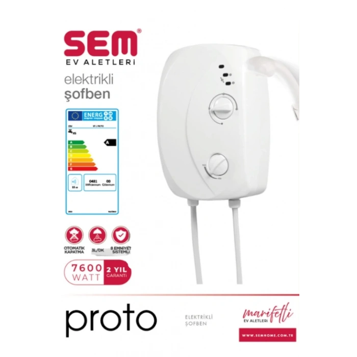 SEM Proto Ani Su Isıtıcı Şofben 7000W