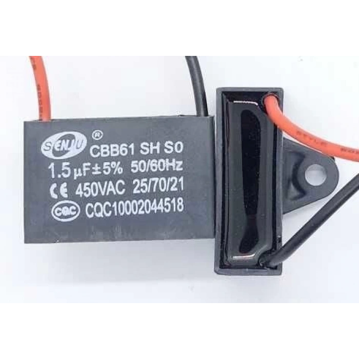 SENJU 450 VAC 1.5uF 50/60Hz Vantilatör Motor Kalkış Kondansatörü