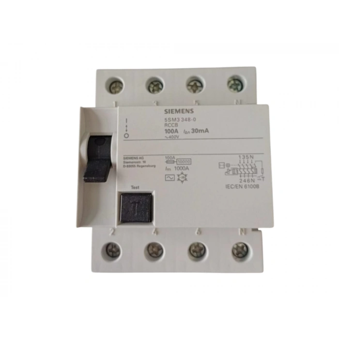 SİEMENS 3X100A 30 mA KAÇAK AKIM KORUMA ROLESİ(5SM3348-0)