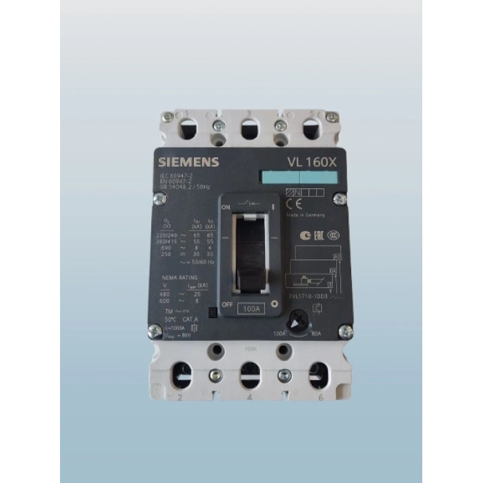 Siemens 3x100A Kompakt Şalter 55kA (3VA1110-5MH36-0AA0)