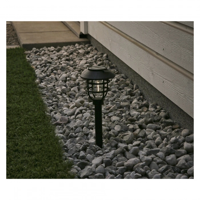 Solar Güneş Enerjili Rustik Fener Bahçe Armatürü 5.5w GÜNIŞIĞI Çim Kazık IP66 3000k