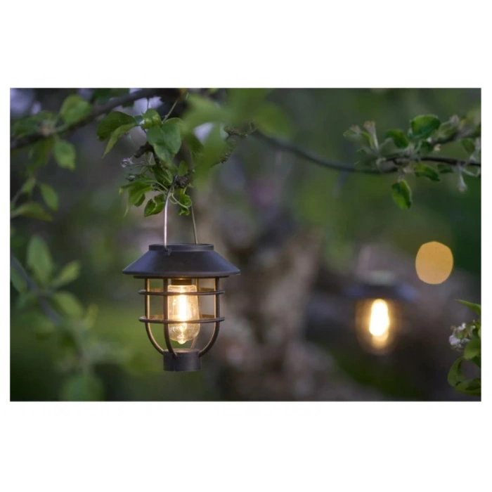 Solar Güneş Enerjili Rustik Fener Bahçe Armatürü 5.5w GÜNIŞIĞI Çim Kazık IP66 3000k