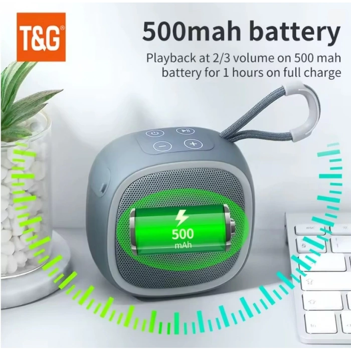 T&G Ses Bombası Hoparlör Bluetooth Usb-Sd-Fm Destekli Kablosuz Taşınabilir Wireless 5w