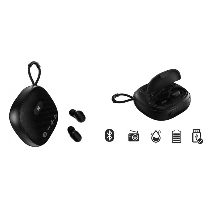 T&G Ses Bombası Kulaklıklı Hoparlör Bluetooth Aux-Usb-Sd-Fm Destekli Kablosuz Taşınabilir Wireless 5w