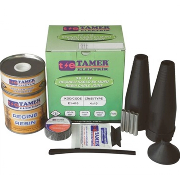 TAMER 3x25+16 Kablo İçin Reçineli Ek Muf 1Kw (Reçineli Kablo Eki)