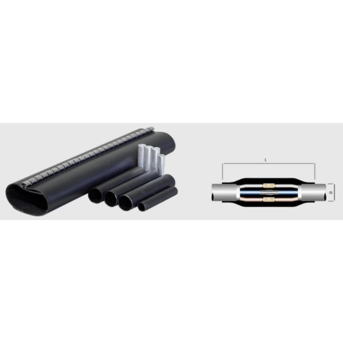 TAMER 3x50+25 Kablo İçin Fermuarlı Isı Büzüşmeli Ek Muf 1KW