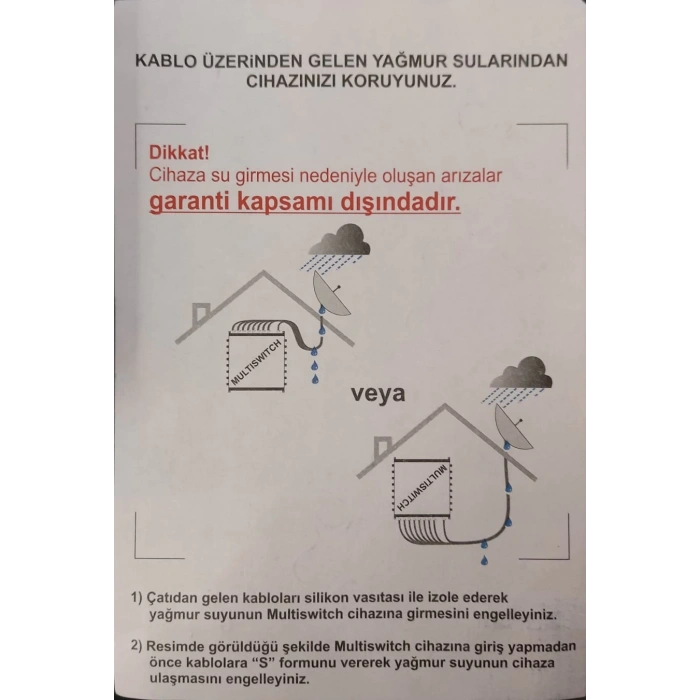 TELETEK 16 Çıkışlı Üniversal Multi Switch Hybrid Uydu Santrali Sonlu & Kaskatlı Kullanılabilir