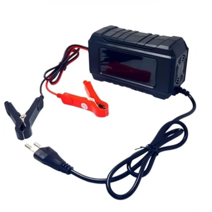 UCOMEN 12v Dc 6A Akıllı Akü Şarj Cihazı Dijital Ekran Aşırı Akım ve Akü Korumalı (12 Volt 6 Amper)