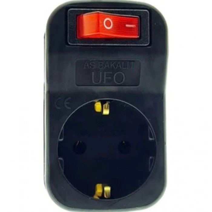UFO Tekli Akım Korumalı Anahtarlı Priz