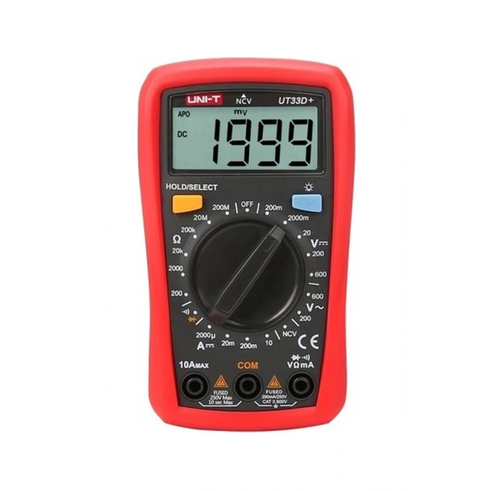 UNI-T Dijital Ölçü Aleti Ac/Dc Direnç Diyot Akım Ölçebilme NCV Özellikli Otom. Kap. UNIT