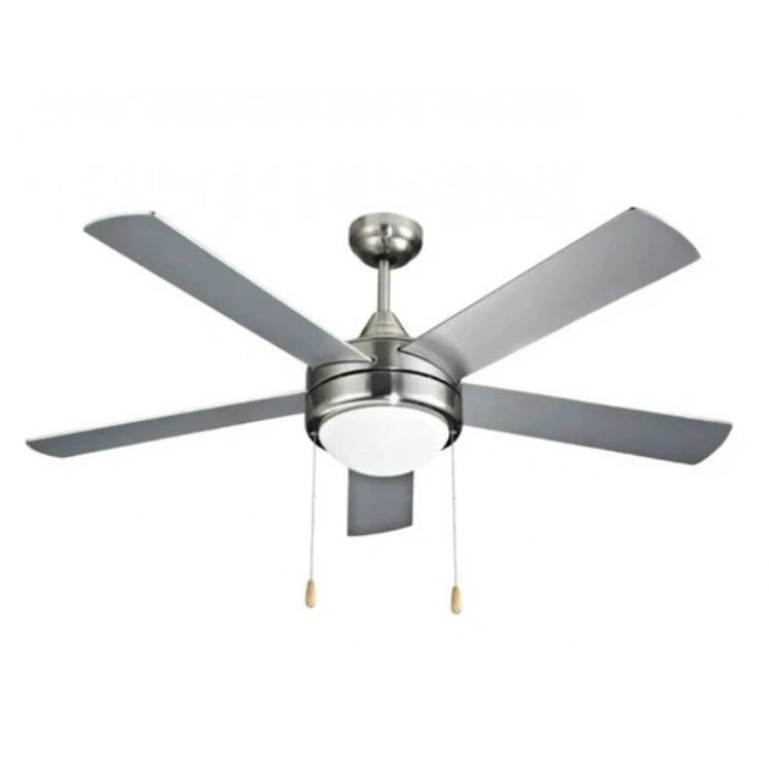 VANTİ Beş Kanat Dekoratif Lambalı Tavan Vantilatörü 60W Krom