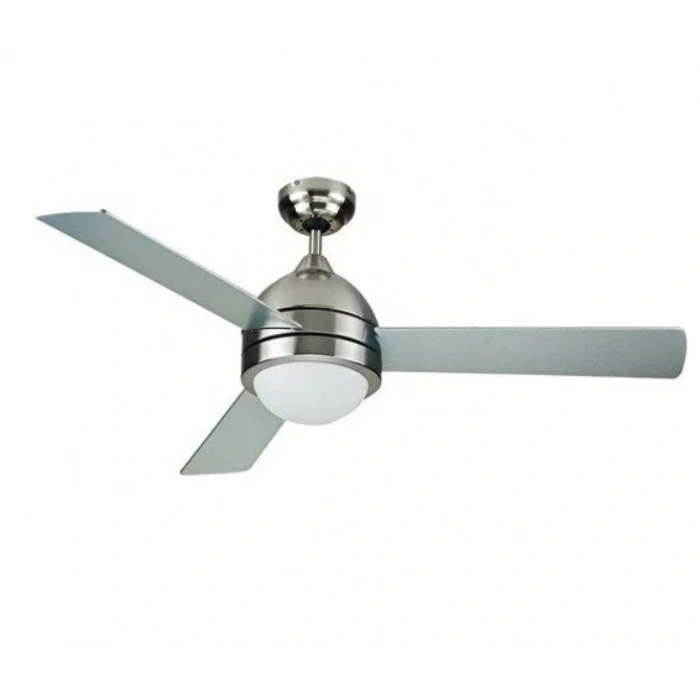 VANTİ Üç Kanat Dekoratif Lambalı Tavan Vantilatörü 60W Krom