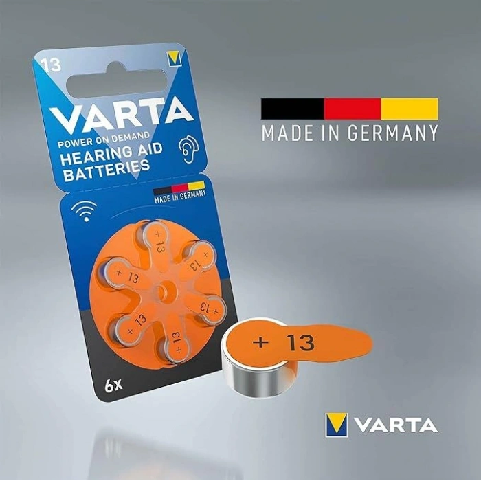 VARTA Kulaklık İşitme Cihazı Pili NO:13 1.45v 6lı Paket