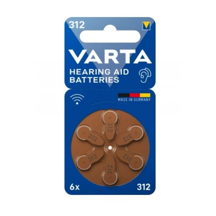 VARTA Kulaklık İşitme Cihazı Pili NO:312 1.45v 6lı Paket