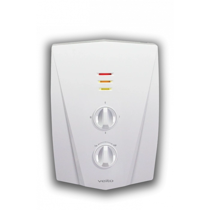 VEİTO Pratik Ani Su Isıtıcı Banyo Şofbeni 8000W 220v (220 Volt 8 kW Su Debi Tazyiği Ayarlanabilir)