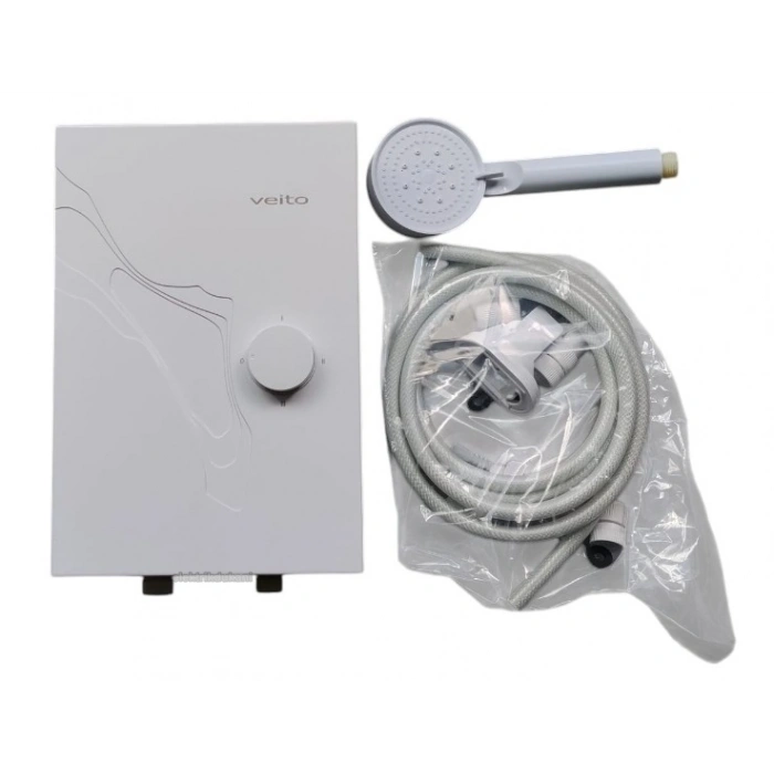 VEİTO GLOW Pratik Ani Su Isıtıcı Banyo Şofbeni 8000W 220v (220 Volt 8 kW)