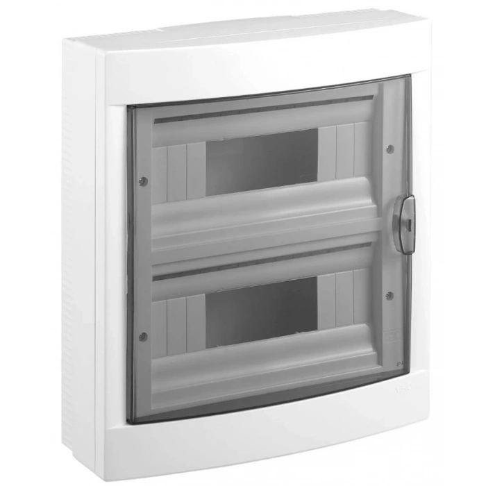 VİKO 24lü Sıva Üstü Otomat Sigorta Kutusu - Klemensli Halogen Free IP40