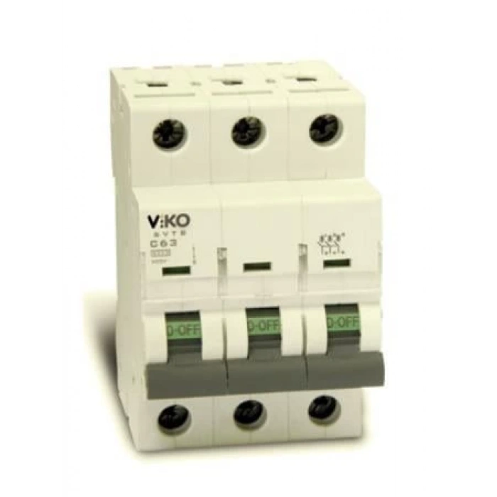 VİKO 3X25A W-OTOMAT C 3kA Trifaze Üç Fazlı W Otomat Sanayi Tip Sigorta