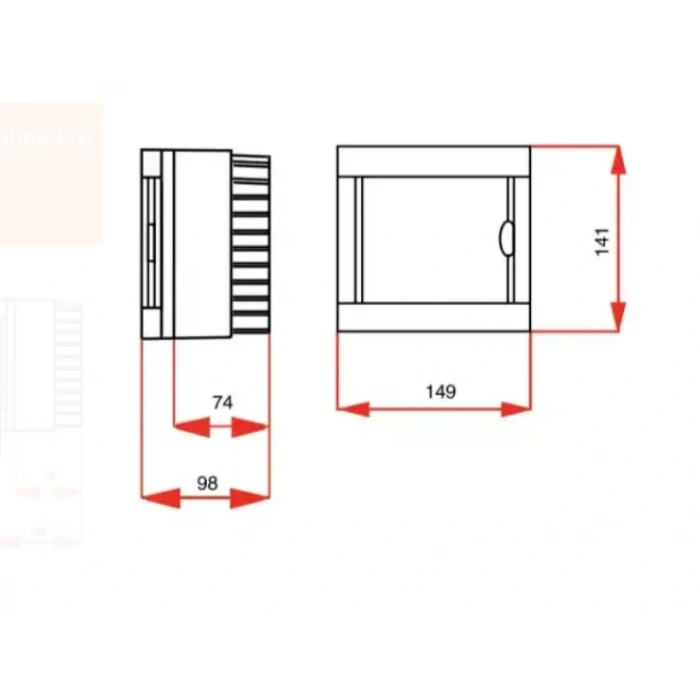 VİKO 4lü Sıva ÜSTÜ Otomat Sigorta Kutusu - Klemensli Halogen Free IP40 Dörtlü S. Ü.