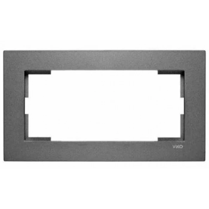 VİKO ARTLİNE NOVELLA FÜME SIVA ALTI İKİLİ PRİZ ÇERÇEVESİ