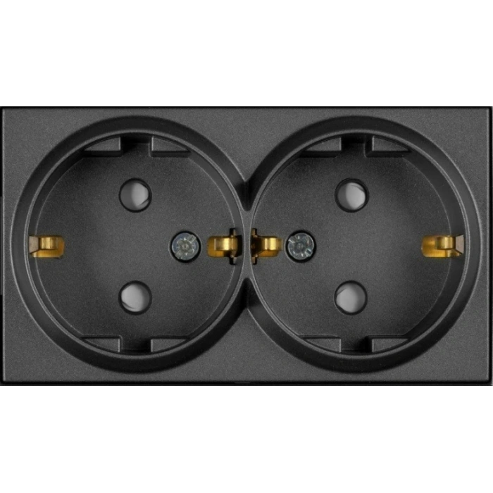 VİKO ARTLİNE NOVELLA/TRENDA FÜME SIVA ALTI İKİLİ TOPRAKLI PRİZ DÜĞME Ç.K.