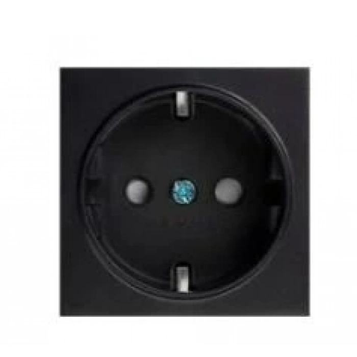 VİKO ARTLİNE NOVELLA/TRENDA SİYAH TOPRAKLI PRİZ KAPAK Ç.K.