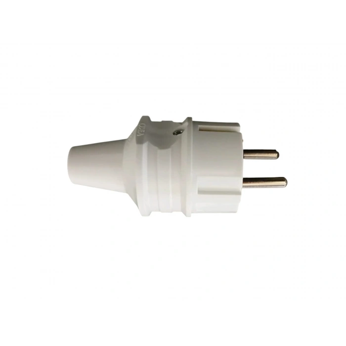 VİKO Düz Tip Topraklı Fiş Erkek BEYAZ