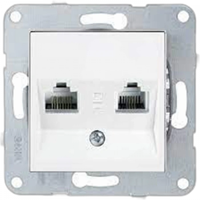 VİKO KARRE / MERIDIAN BEYAZ İKİLİ NÜMERİS TELEFON PRİZİ