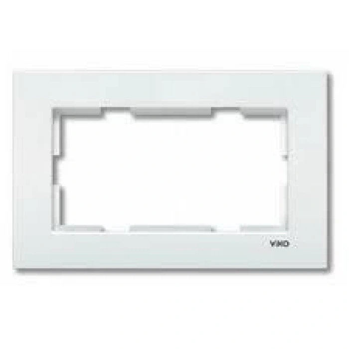 VİKO Karre BEYAZ Sıva Altı İkili Priz Çerçevesi