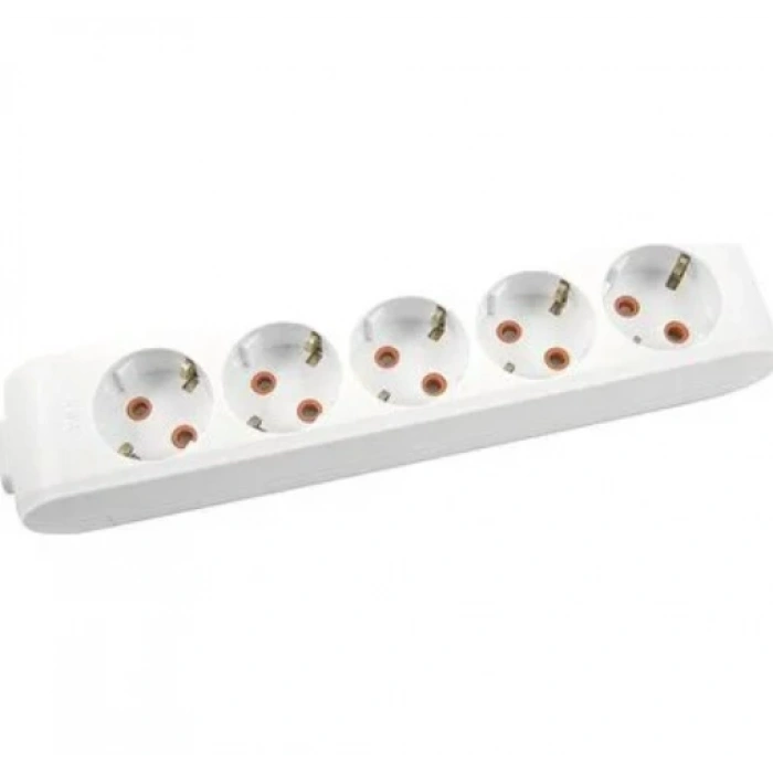 VİKO Multilet BEYAZ Beşli Grup Priz Topraklı Klemensli (5li Kablosuz)