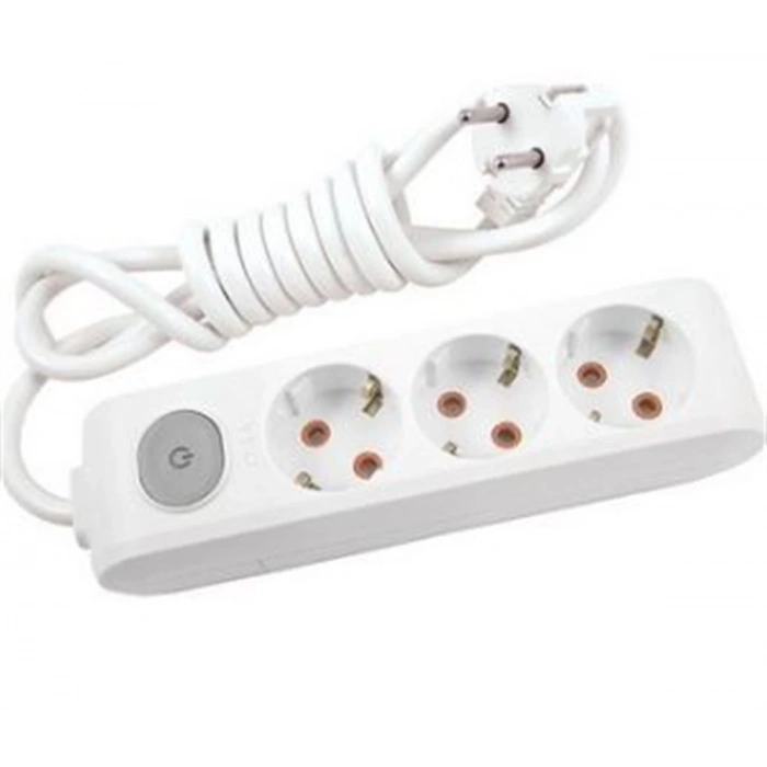 VİKO MULTİLET ÜÇLÜ 2MT ANAHTARLI GRUP PRİZ TOPRAKLI