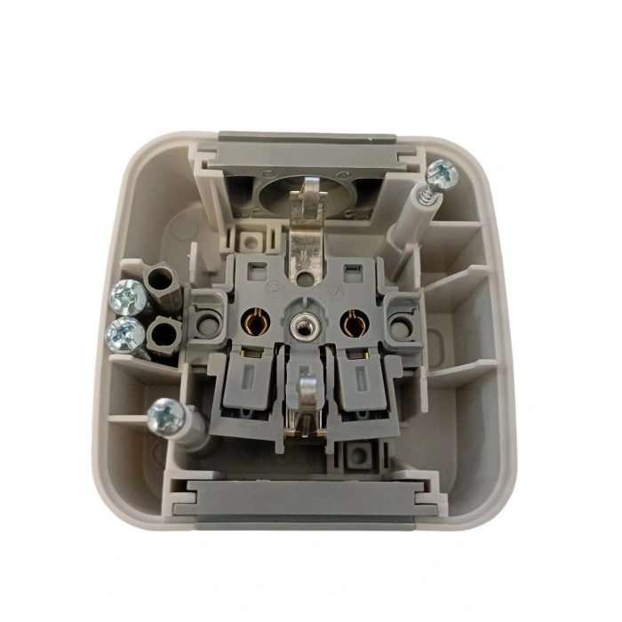 VİKO Palmiye Nemliyer Kapaklı Topraklı Priz IP54