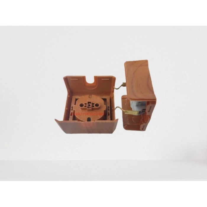 VİKO Vera MAUN Sıva Üstü Tekli Topraklı Priz 220v IP20