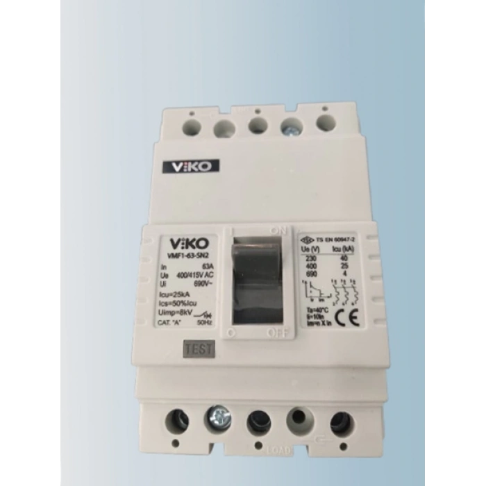 VİKO VMF1-63  3x63A Sabit Termik Kompakt Şalter 25kA
