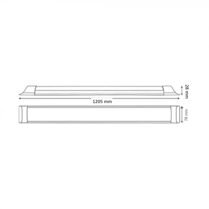 VİTO 120cm 36W BEYAZ LED BANT ARMATÜR (SAC KASA)