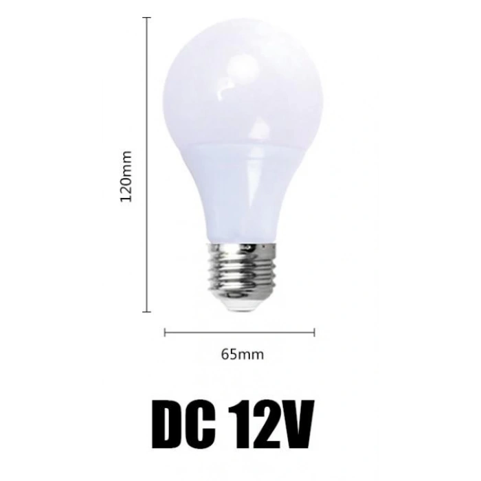 VOLTEK 12v-24v-48v Ac / Dc E-27 Led Ampul 9W 6500k Beyaz