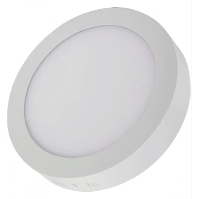 VOLTEK 18w Yuvarlak Sıva Üstü Led Panel GÜNIŞIĞI Beyaz Kasa 3000K