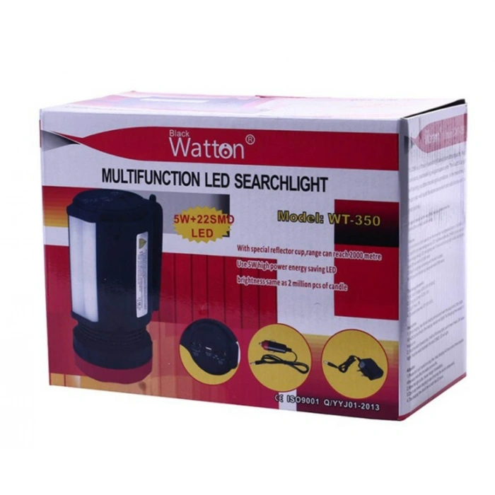WATTON LEDLİ ŞARJLI EL FENERİ 5W