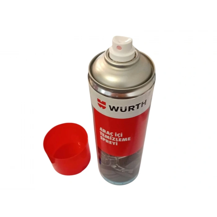 WÜRTH Araç İçi Temizleme Spreyi 500ml (Plastik, Konsol, Koltuk, Tavan ve Döşeme için Derinlemesine Köpüklü Temizlik)
