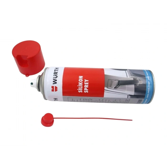 WÜRTH Slikon Sprey 500ml (Hortum Plastik Lastik Kauçuk Körük Gibi Malzemelerde Kayganlaştırıcı Yüzey Sağlar)