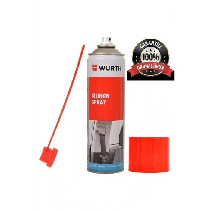 WÜRTH Slikon Sprey 500ml (Hortum Plastik Lastik Kauçuk Körük Gibi Malzemelerde Kayganlaştırıcı Yüzey Sağlar)