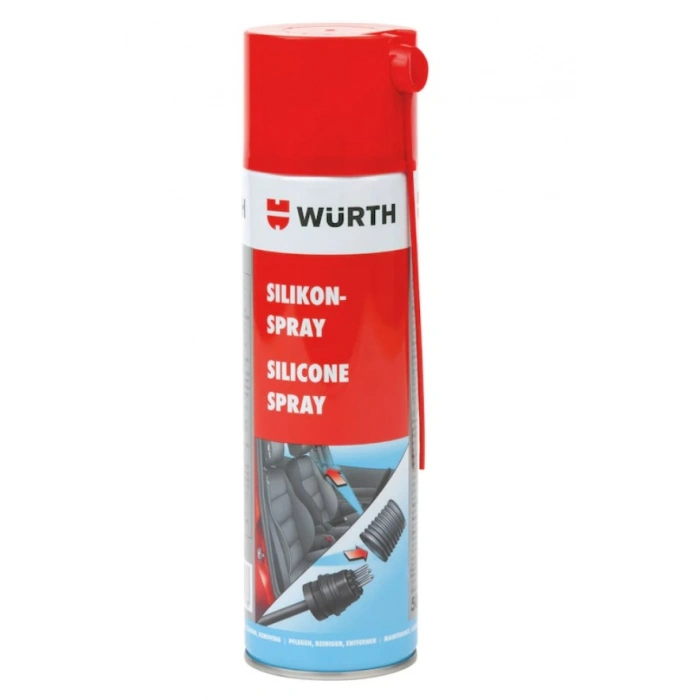 WÜRTH Slikon Sprey 500ml (Hortum Plastik Lastik Kauçuk Körük Gibi Malzemelerde Kayganlaştırıcı Yüzey Sağlar)