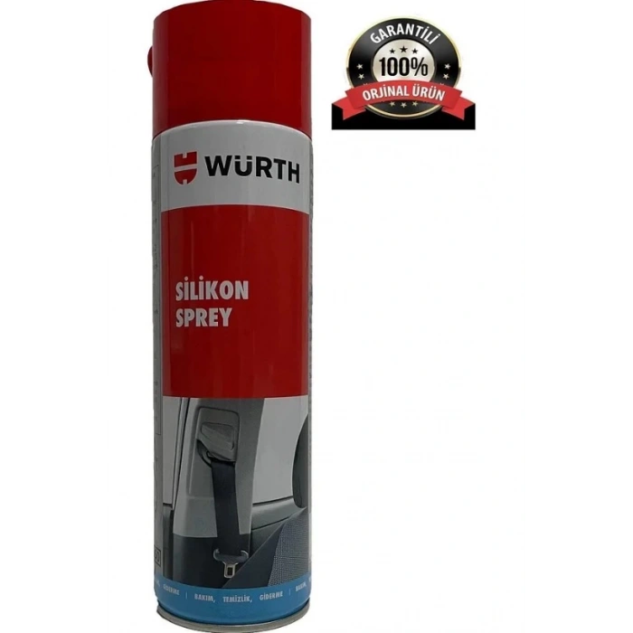 WÜRTH Slikon Sprey 500ml (Hortum Plastik Lastik Kauçuk Körük Gibi Malzemelerde Kayganlaştırıcı Yüzey Sağlar)
