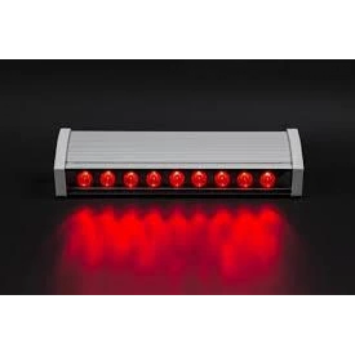 YCL WALLWASHER 12X1W 12W 35CM KIRMIZI